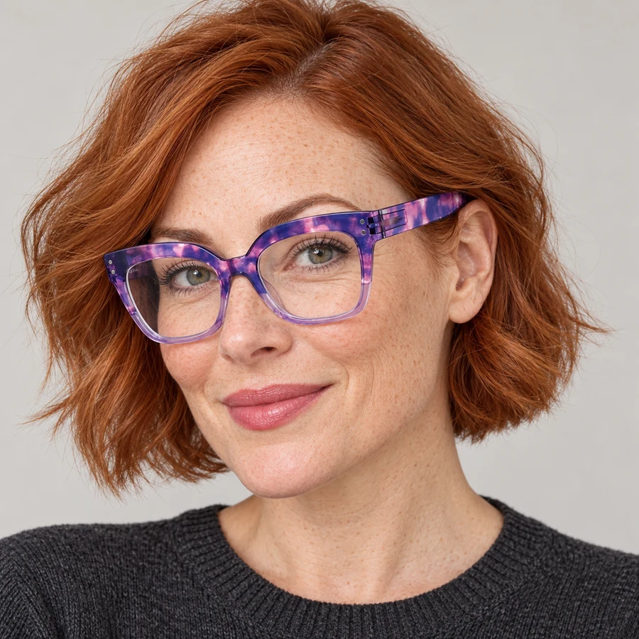 Modello virtuale con Shade Viola